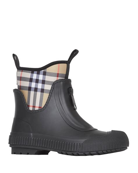 burberry flinton rain boots|Burberry Women's Flinton Check Rain Booties.